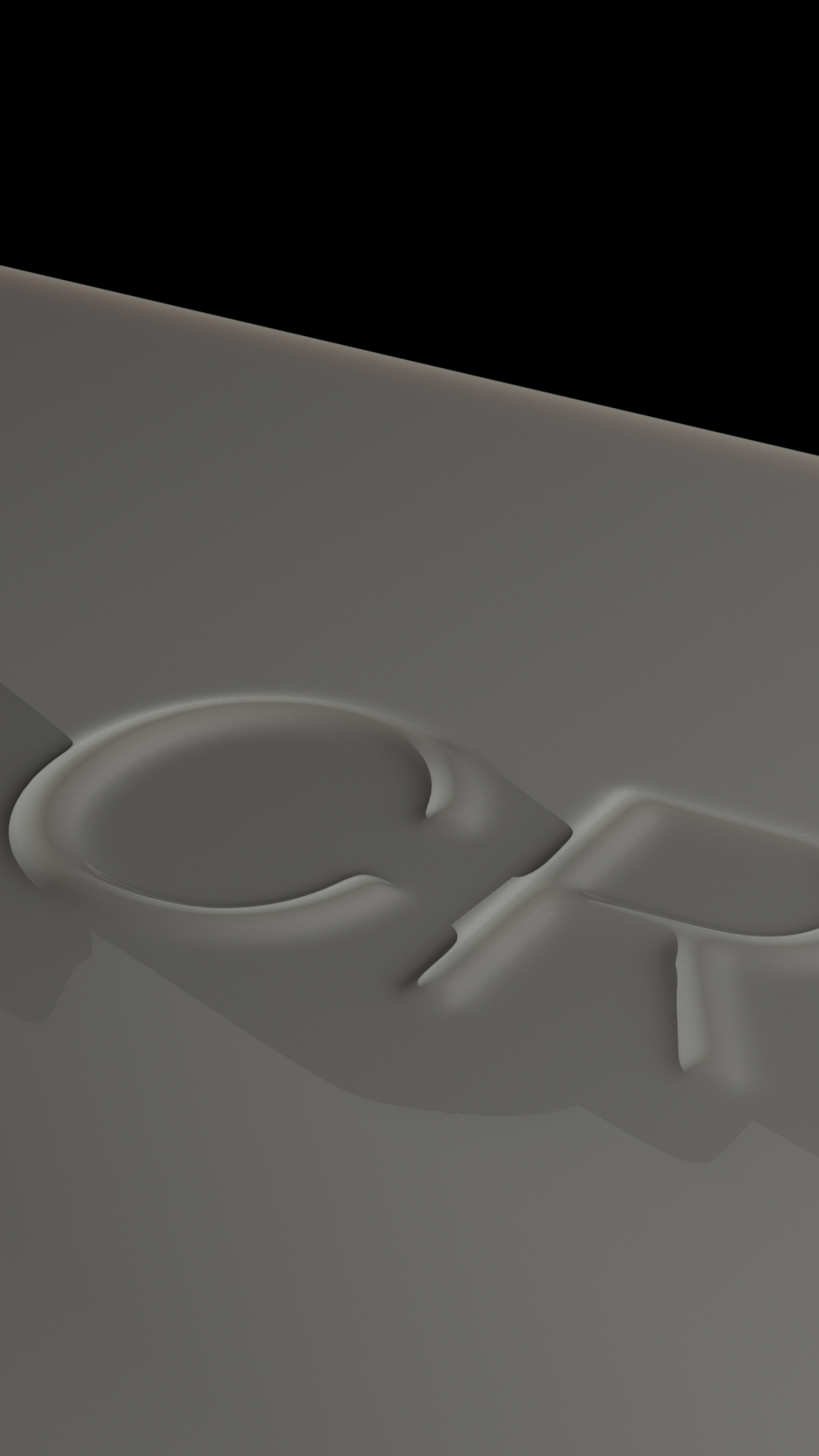 3D rendering, showing embossed typography reading ‘A Creative Endeavour’.
