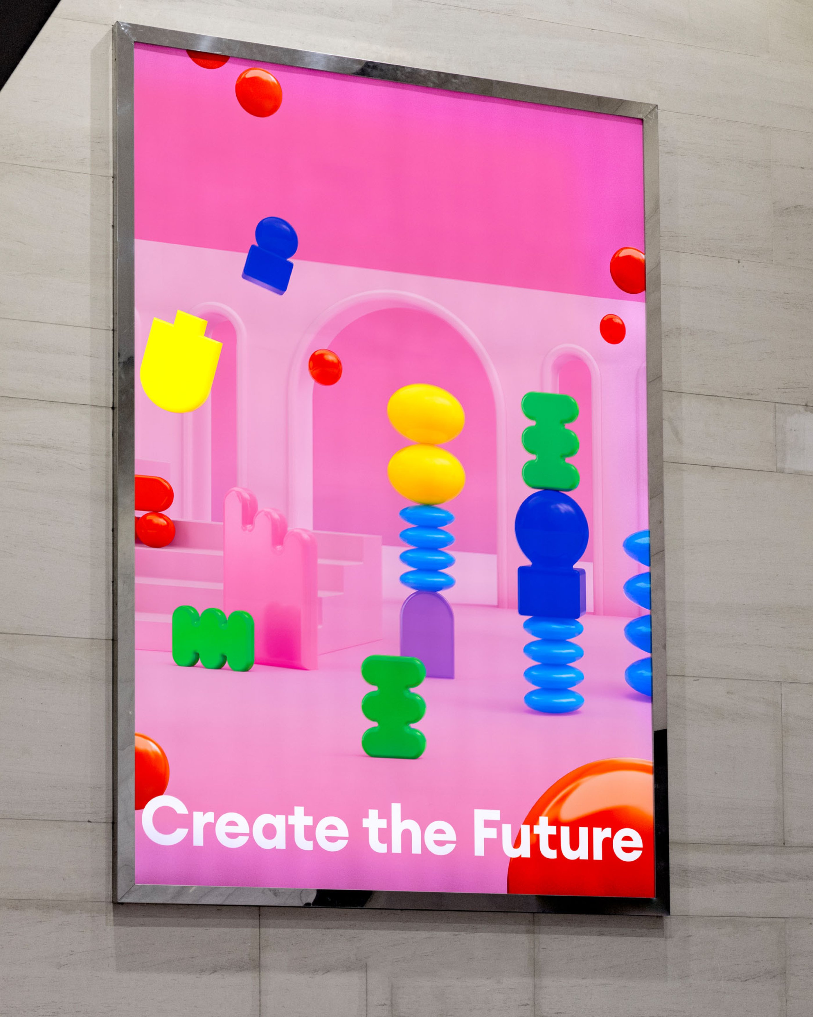 Poster billboard as part of a campaign for the Hyundai Department Store in Daegu.